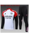 Survetement Arsenal 2025/26white Half Zipper - Enfants
