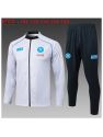 Survetement Napoli 2025/26 White Ii Long Zipper - Enfants