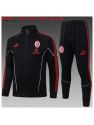 Survetement Ac Milan 2025/26 Black Long Zipper - Enfants